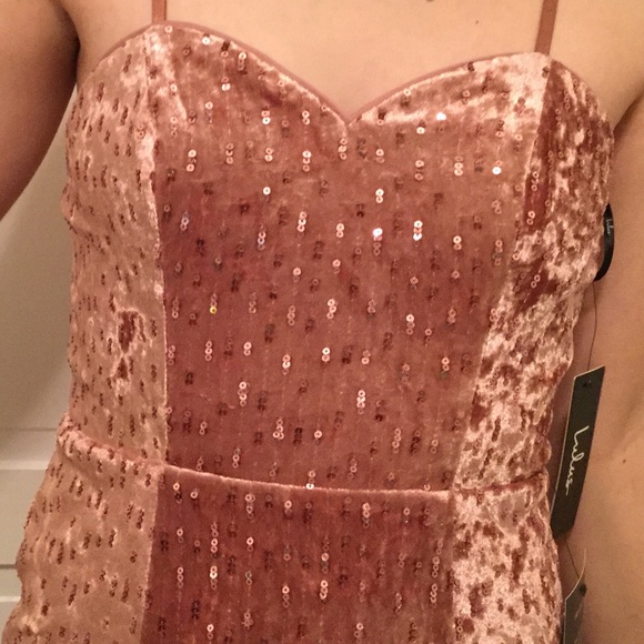 Simply Elegant Blush Pink Sequin Maxi - Picture 8 of 8